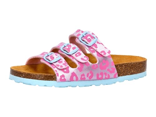 Lico Girls Bioline Kids Mules, Pink Turquoise, 12 UK