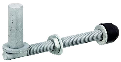 Alberts 410674 clamps | a pair, to screw through, adjustable | hot-dip galvanised | pin size Ø16 mm | thread 13 mm