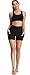 Oalka Women's Short Yoga Side Pockets High Waist Workout Running Sports Shorts 4