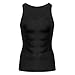 Men Waist Trainer Corset Vest Hot Neoprene Body Shaper Tank Top Sauna Suit Shirt No Zip Trimmer (3XL, Black Sauna Sweat Suits)