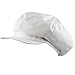 The Hat Depot 100% Cotton Plain Blank 6 Panel Newsboy Gatsby Apple Cabbie Cap Hat Made in USA (White)