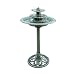 Alpine Corporation 3-Tiered Pedestal Water Fountain and Bird Bath - Resin Vintage Decor for Garden, Patio, Deck, Porch - Green primary