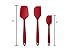 3-Piece KEBLEY Silicone Spatula Utensil Set With Comfortable Wide Handle Safe Non-toxic Anti-dust Silicone Spatula Set (Red) …