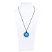 Bumkins Nixi Gemma Silicone Teething Necklace, Sapphire