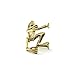 HuntGold 1X Unisex Frog Design Alloy Ear Cuff Clip Wrap Earings Fashion Jewellery(Gold)