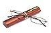 SOOLALA Lightweight Compact Reader Reading Glasses Reader w/Pen Clip Tube Case, BlackBrown, 1.5D