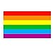 KUNGIX Gay Pride Flag, 2 Pack 3'x5' LGBT Equality Pride Flag, Gay Lesbian Peace Flag