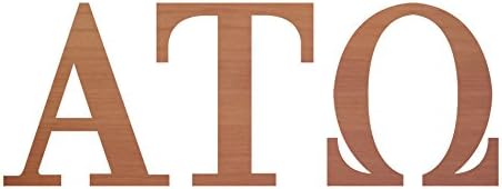 Officially Licensed Alpha Tau Omega 8" x 3" Window Decal - Wood Vinyl