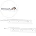 MyGift 17 Inch Clear Acrylic Floating Shelves for Wall Mounted Display Shelf, Set of 2