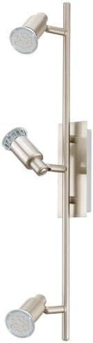 Eglo 90825 Eridan 3 Lumiere Led Nickel Mat Spot De Plafond