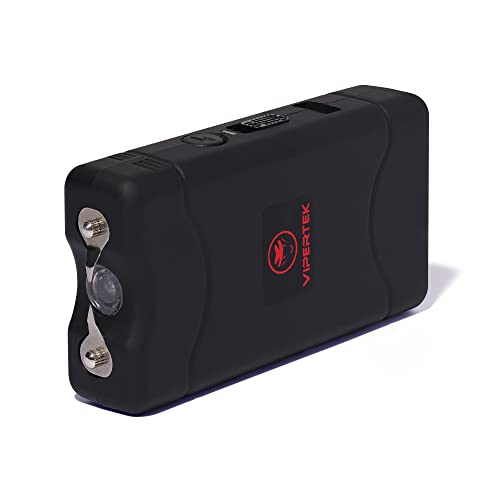 VIPERTEK VTS88036 Billion Mini Stun Gun Rechargeable with LED Flashlight, Black Pricepulse