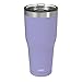 Zak Designs Double Wall Stainless Steel Vacuum Insulated Tumbler with Slide Lid and Splash-Proof Design Metal Water Bottle is Perfect for Outdoor Activity (30oz, Iris, 18/8, BPA-Free)