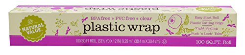 Natural Value – Clear Plastic Wrap, 100 Square Ft. Roll – Pack of 3 - Thumbnail 2