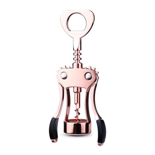 Wine Opener, Zinc Alloy Premium Wing Corkscrew with Multifunctional Bottles Opener, Sharp