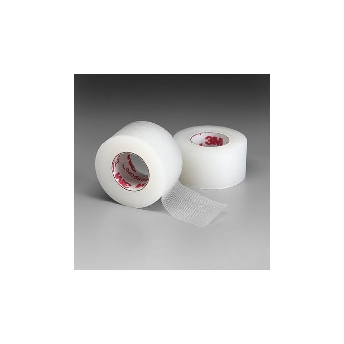 3M Transpore Clear 1-Inch Wide First Aid Tape, 10-Yard Roll (2 Rolls), Model:1527-1