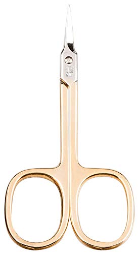 Titania Germany Solingen Tower Point Cuticle Scissors - Professional Grade Gold Plated Curved Manicure & Pedicure Trimmer - For Fingernails, Toenails, Dry Skin & Callus Cutting - Thumbnail 7