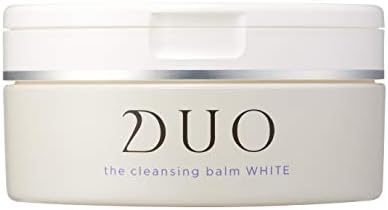 DUO The Cleansing Balm, White, 3.2 oz (90 g), Makeup Remover, Natural Clay, Gasol x Bright Care, For Clear Skin Skin (Uneven Skin Tone), Eyelashes Exquisite, W Wash Not Required