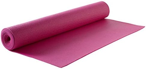 HOMEWARDS Yoga mat (6mm) - 173cm x 61cm Along with Yoga Mat Bag with Strap (Pink)