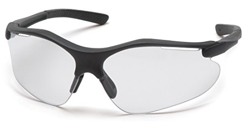 Pyramex Fortress Safety Eyewear, Clear Anti-Fog Lens With Black Frame