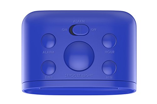 Digital Alarm Clock, MoKo High Accuracy Mini LCD Display Kids Clock Night Light Travel Bedside Alarm Clocks with Snooze Time Backlight Electronic Home Office Table Clock - BLUE