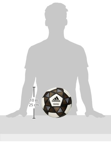 image for adidas Predator Glider Soccer Ball, Black/White/Copper, Size 5, unisex