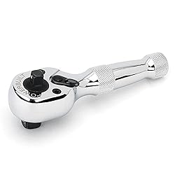 Powerbuilt Stubby Ratchet, Dual Head Ratchet, 1/4