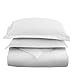 Edilly 3 Piece Duvet Cover Set Queen Size,100% Premium Washed Cotton Duvet Cover White,Ultra Soft and Easy Care,Simple Style Bedding Set