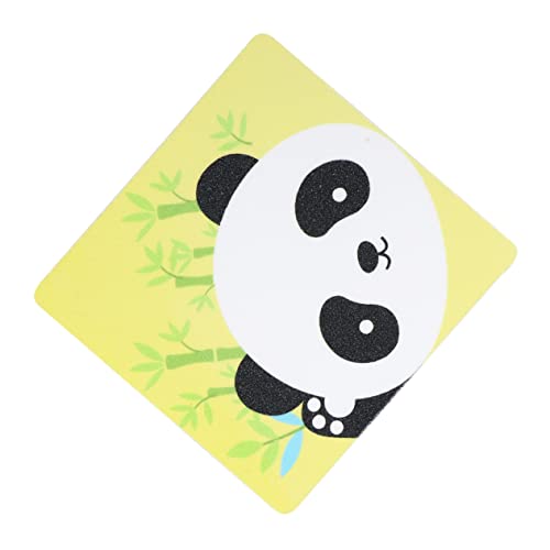 ULTECHNOVO Panda Cartoon Bathroom Anti-Slip Stickers 6-Piece Waterproof PEVA Decals for Bathtub Sturdy Skin-Friendly Non-Slip Bath Stickers for Home Use