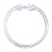 SlipX Solutions Clear Premium Plastic Shower Rings Provide Effortless Gliding on Standard Shower Rods (Set of 12, Easy Snap Closure, BPA-Free Plastic)
