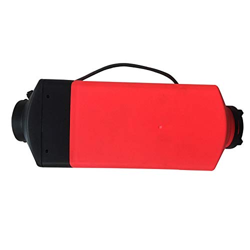 TABODD New New Plateau heater 12V Air Diesel Fuel Heater 5KW Vehicle Heater LCD+ Silencer 5000W for Trucks Boats Bus Car Motor-Homes 5km / 17000Ft Red