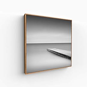Canvas Wall Art for Living Room, Bedroom Monochrome Building Framed Canvas Prints for Home Decoration Ready to Hang - 16x16 inches
