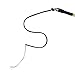 HBuir Leather Dog Protection Training Whip with Rubber Handle Sheathed Agitation Whip Exercise Tool