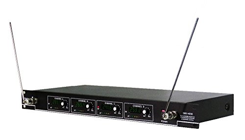 STARAUDIO SMV-4000B Pro 4 Channel PA DJ Stage Church Karaoke KTV Wireless Headset Lavalier Microphone System - Thumbnail 3