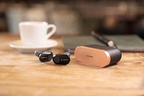 Sony WF-1000XM3 Écouteurs sans fil Bluetooth à Réduction de Bruit True Wireless avec boitier de rechargement compatibles iOS et Android, Noir, avec Amazon Alexa Intégrée
