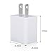 Wall Charger, HUHUTA 2.1A Dual USB Charger Plug Fast Charging Portable Power Adapter for iPhone iPod iPad, Compact Samsung Galaxy Note LG Nexus and more USB 2.0 Port