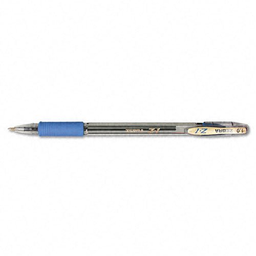 Zebra Z1 Stick Ballpoint Pen, 1.0 Millimeter, Medium Point, Clear