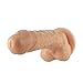 Naughty Realistic Silicone Dildo with Suction Cup, Adult Sex Toy, Large, Flesh, 8