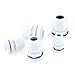 Hilitchi 60 Piece Nylon Plastic Waterproof Adjustable 3.5-13mm Cable Glands Joints Cable Gland - PG7, PG9, PG11, PG13.5, PG16 (Gray-60pcs)