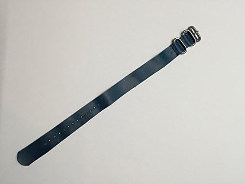 Handmade Teal Leather Nato Strap