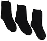 Jefferies Socks Little Boys' 6-11 Rib Crew  (Pack of 3), Black, X-Small