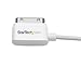 StarTech.com 2m (6 ft) Long Right Angle Apple 30-pin Dock Connector to USB Cable for iPhone iPod iPad with Stepped Connector -Charge Sync