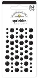 Bulk Buy: Doodlebug Designs (3-Pack) Sprinkles Adhesive Glossy Enamel Embellishments Beetle Black Dots 54/Pkg MONOS-4015