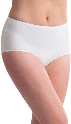 PassionellePack of 6 Womens White Designer Maxi Briefs - Luxury Blended Fabric