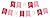 Tri-Color Pink & White Happy Birthday Bunting Banner - Birthday Party Decorations
