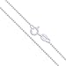 Sterling Silver Italian Ball Bead Chain 1mm 925 Italy New Dog Tag Necklace 16