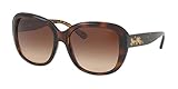 COACH Women's 0HC8207 57mm Dark Tortoise Gold Signature C/Smoke Gradient Sunglasses
