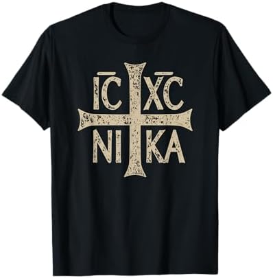 Amazon.com: IC XC NIKA Cross T-Shirt Eastern Christian Greek Tee