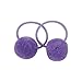 Candygirl 24 Pcs Girls Fluffy Ball Elastic Ties,Ball Ponytail Holders,Hair Bands,Hair Elastics,Value Set (fluffy ball 24pcs)