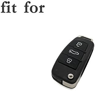 BROVACS Paint Metallic Colour Shell Cover ABS Hard Case Holder Compatible with AUDI Flip Remote Key Fob 3 Button SV0820 Blue - Image 3