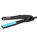 BERTA 0.5 in Mini Hair Straightener Ceramic Tourmaline Hair Flat Iron for Travel, Black